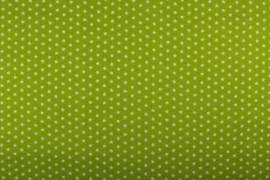 Boerenbont stoffen - Katoen stof - sterretjes - appelgroen - 1266-024