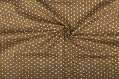 Pasen - Katoen stof - kleine sterretjes - beige - 1266-053