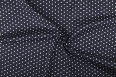 Tassen vilt 7071-068 Donkergrijs 3mm - NB 1266-68 Baumwolle kleine Sterne dunkelgrau