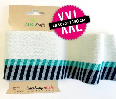 Alb Stoffe - Boord / manchet Cuff Me icon 20 wit-mint