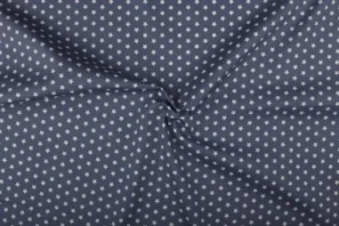 Lycra stof - grijs - 0365-063 - Katoen stof - sterretjes - lichtgrijs - 1266-061