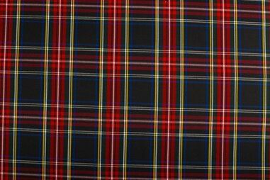 Viskose und Polyester - NB 5193-069 Schottenkaro schwarz