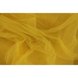 100% polyamide stoffen - Tule stof - breed - geel - 4700-017