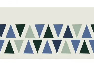 Groen - NB 10670-025 Boord/manchet cuff jacquard triangles mint