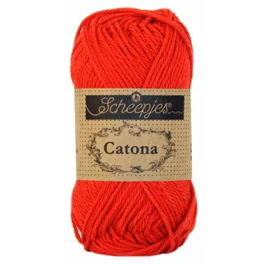 Strick- und Häkelgarne - Catona 115 Hot Red 50GR