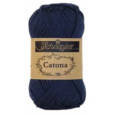 Brei- en haakgaren Scheepjes CATONA 100% KATOEN - Catona 124 Ultramarine 50GR