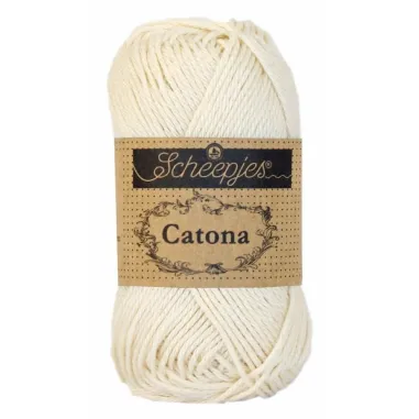 Brei- en haakgaren Scheepjes CATONA 100% KATOEN - Catona 130 Old Lace 50GR