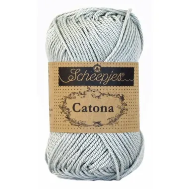 Brei- en haakgaren Scheepjes CATONA 100% KATOEN - Catona 172 Light Silver 50GR