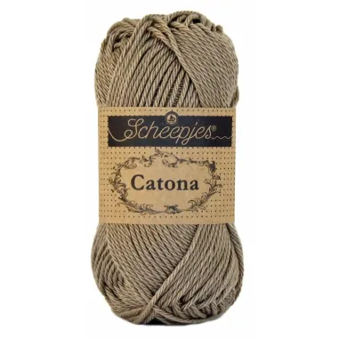 Brei- en haakgaren Scheepjes CATONA 100% KATOEN - Catona 254 Moon Rock 50GR