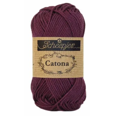 Brei- en haakgaren Scheepjes CATONA 100% KATOEN - Catona 394 Shadow Purple 50GR