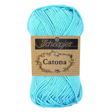 Häkeln und Stricken - Catona 397 Cyan 50GR
