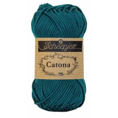 Bollen wol - Catona 401 Dark Teal 50GR