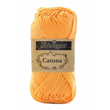 Brei- en haakgaren Scheepjes CATONA 100% KATOEN - Catona 411 Sweet Orange 50GR