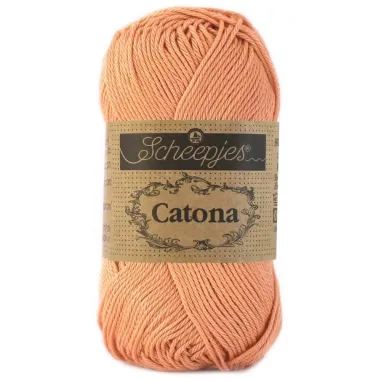 Strick- und Häkelgarne - Catona 524 Apricot 50GR