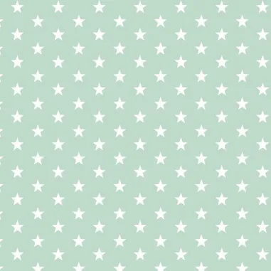 Mintgroene stoffen - Katoen stof - little stars - mint - 4955-011