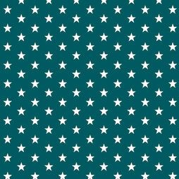 katoenen stoffen met ster - ByPoppy19 4955-023 Baumwolle little stars meeresgrün