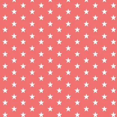 Korallenrot - ByPoppy19 4955-024 Baumwolle little stars koralle