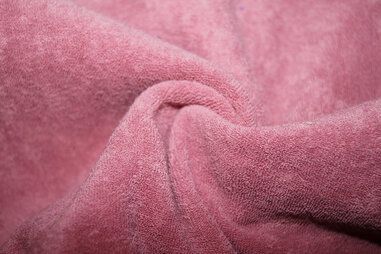 80% katoen, 20% polyester stoffen - Badstof - Rekbare badstof - oudroze - 11707-014